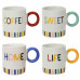 TAZZA MUG COLORUFL WORDS 385CC ASS. (12pz)